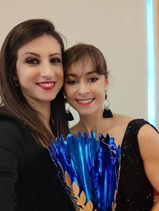 The most beautiful walk in heels On the left Katia Spina Winner 2019 Right Lisa Gonzales Winner 2021 Each 1 000€ reward